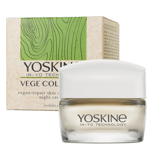 Yoskine Vege Collagen Night cream, Vegan- repair skin reconstructor