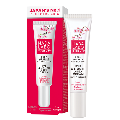 Hada Labo Tokyo Red Day & Night Cream For Skin Around Eyes And Mouth – Fights Deep Wrinkles